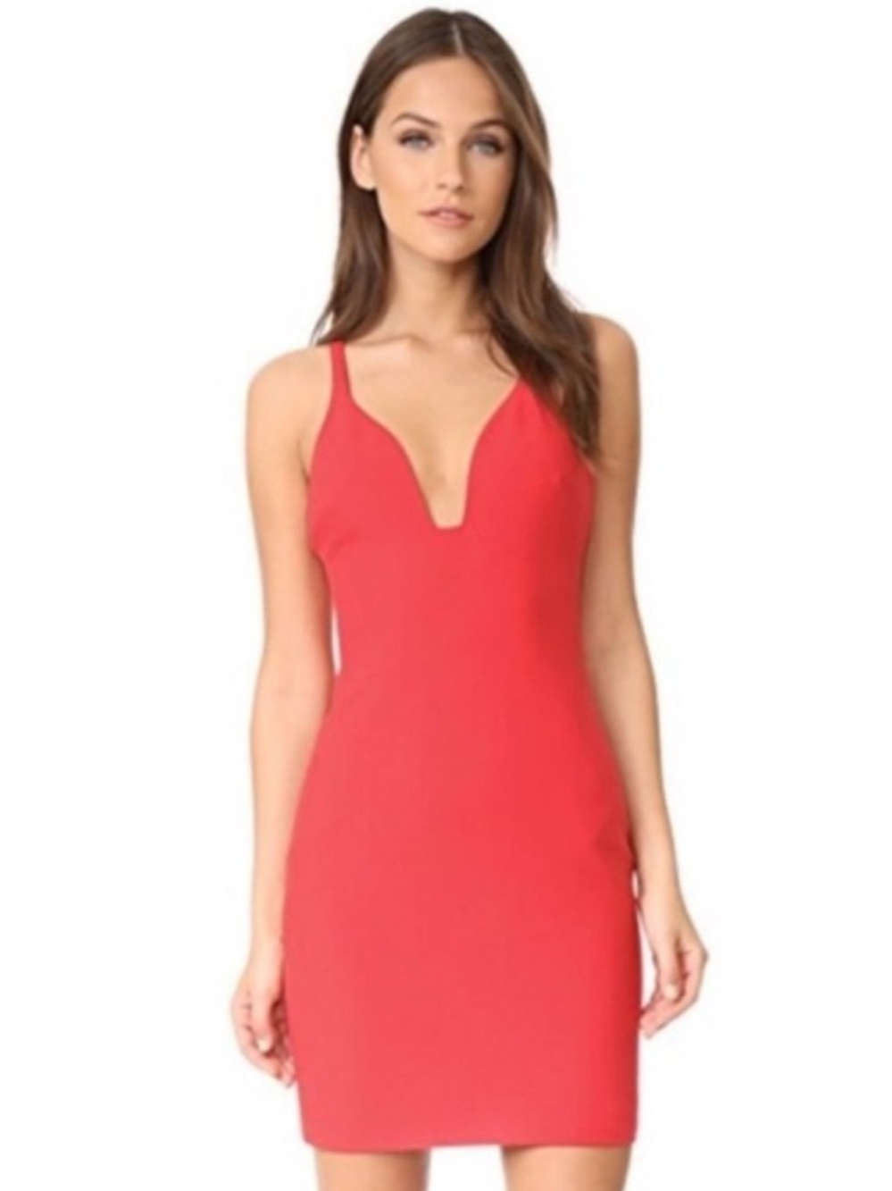 $360 Cinq à Sept Ara Deep V-Neck Mini Dress Size 0 Designer Cocktail Dress